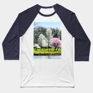 Spring - Line of Flowering Trees Baseball T-Shirt